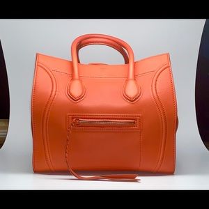 Celine Leather Small Phantom Luggage Tote Bag